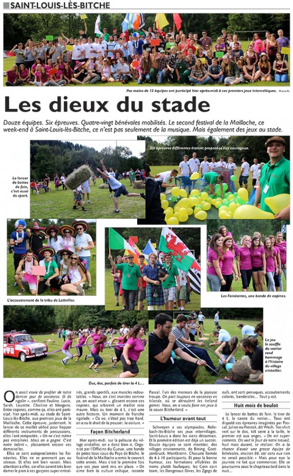 Républicain Lorrain du 31/08/2014