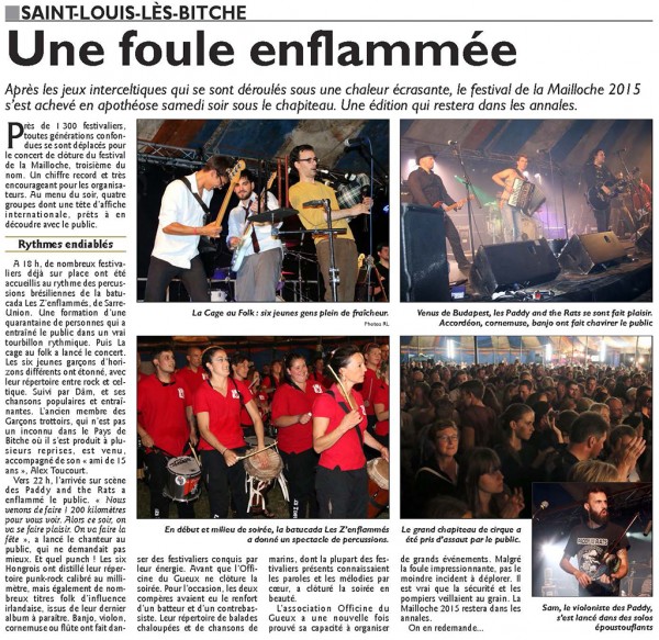 Républicain Lorrain du 01/09/2015