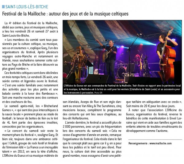 Républicain Lorrain du 28 05 16